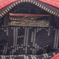 Pre Owned CH Carolina Herrera Red Quilted Leather Chain Crossbody Bag