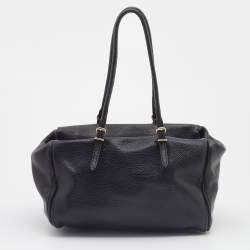 Pre Owned  CH Carolina Herrera Black Leather Satchel