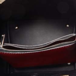 Pre Owned CH Carolina Herrera Black Leather Small Matryoshka Locked Shoulder Bag