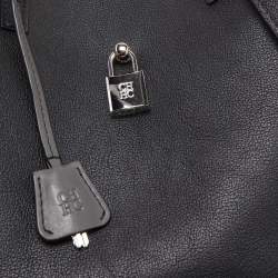 Pre Owned CH Carolina Herrera Black Leather Small Matryoshka Locked Shoulder Bag