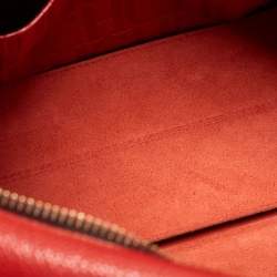 مملوكة مسبقًا CH Carolina Herrera Red Leather Tempo Collection Adagio Tote