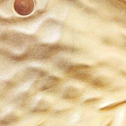 Pre Owned CH Carolina Herrera Gold Quilted Leather Chain Flap Shoulder Bag