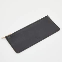 Pre Owned CH Carolina Herrera Black Quilted Leather Continental Wallet