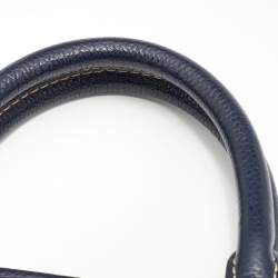 Pre Owned CH Carolina Herrera Blue Leather Andy Tote