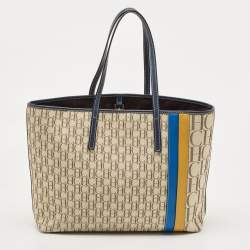 مملوكة مسبقًا حقيبة يد شوبر سى أتش كارولينا هيريرا جلد وكانفاس مونوغرامى وكانفاس مونوغرامى بنى 