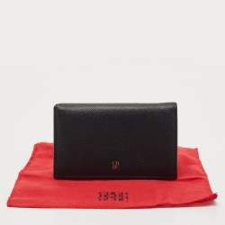 Pre Owned  CH Carolina Herrera Black Leather Bifold Wallet