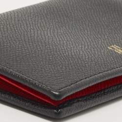 Pre Owned  CH Carolina Herrera Black Leather Bifold Wallet