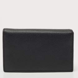 Pre Owned  CH Carolina Herrera Black Leather Bifold Wallet