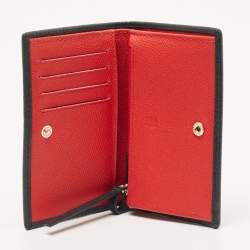 Pre Owned  CH Carolina Herrera Black Leather Bifold Wallet