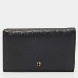Pre Owned  CH Carolina Herrera Black Leather Bifold Wallet