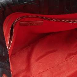 Pre Owned CH Carolina Herrera Black Leather New Baltazar Flap Shoulder Bag