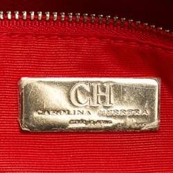 Pre Owned CH Carolina Herrera Black Leather New Baltazar Flap Shoulder Bag