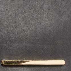 مملوكة مسبقًا CH Carolina Herrera Black Leather Logo Metal Flap Shoulder Bag