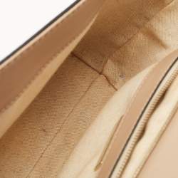 مملوكة مسبقًا CH Carolina Herrera Black Leather Logo Metal Flap Shoulder Bag