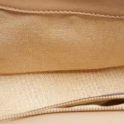 مملوكة مسبقًا CH Carolina Herrera Black Leather Logo Metal Flap Shoulder Bag