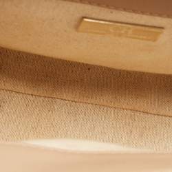 مملوكة مسبقًا CH Carolina Herrera Black Leather Logo Metal Flap Shoulder Bag