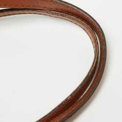 Pre Owned CH Carolina Herrera Brown Monogram Leather Matryoshka Tote