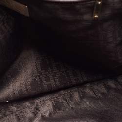 Pre Owned Carolina Herrera Brown Leather Flap Chain Shoulder Bag