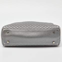 Pre Owned حقيبة يد توتس كارولينا هيريرا جلد مبطن ميكرو ذهبي وردي ميتاليك بسلسلة