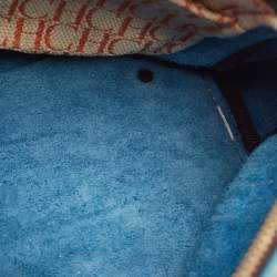 Pre Owned CH Carolina Herrera Teal Blue Leather Andy Boston Bag