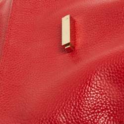 مملوكة مسبقًا CH Carolina Herrera Red Leather Small Minuetto Top Handle Bag