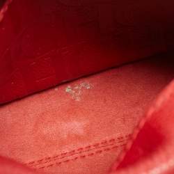 مملو كة مسبقًا CH Carolina Herrera Red Leather Small Minuetto Top Handle Bag