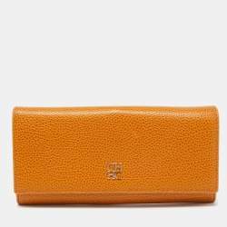 CH Carolina Herrera Tan Leather Continental Wallet