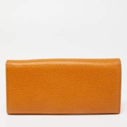 مملوكة مسبقًا CH Carolina Herrera Tan Leather Continental Wallet