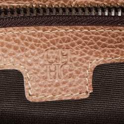 CH Carolina Herrera Tan Leather Continental Wallet