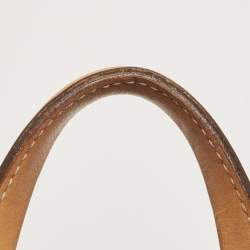 Pre Owned CH Carolina Herrera Light Blue Monogram Nubuck Large Andy Boston Bag