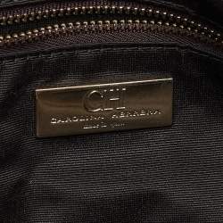 مملوكة مسبقًا CH Carolina Herrera Beige/Brown Pebbled Leather Satchel