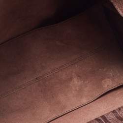 Pre Owned Carolina Herrera Brown Leather Minuetto Flap Top Handle Bag