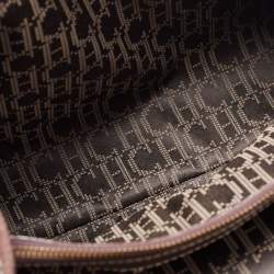 Pre Owned CH Carolina Herrera Brown Grained Leather Matteo Tote