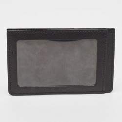 Pre Owned CH Carolina Herrera Black Leather ID Card Holder