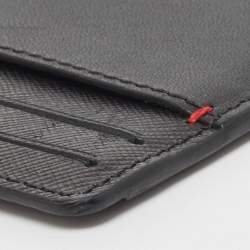 Pre Owned CH Carolina Herrera Black Leather ID Card Holder