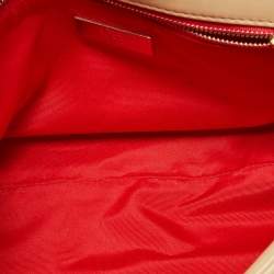 مملوكة مسبقًا CH Carolina Herrera Beige Quilted Leather Chain Flap Shoulder Bag