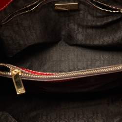 Pre Owned CH Carolina Herrera Red Leather Matteo Tote