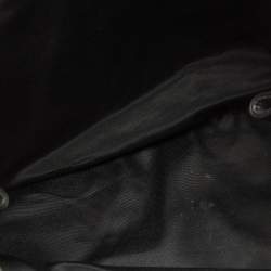 مملوكة مسبقًا CH Carolina Herrera Black Embossed Leather Bow Shoulder Bag