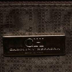 CH Carolina Herrera Red Leather New Baltazar Flap Shoulder Bag