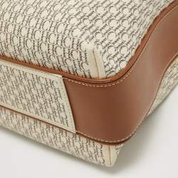 Pre Owned CH Carolina Herrera Tricolor Monogram Canvas and Leather Matryoshka Locked Bucket Bag