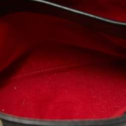 Pre Owned CH Carolina Herrera Black Leather Charm Tote