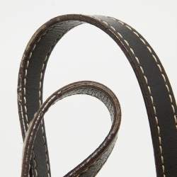 Pre Owned CH Carolina Herrera Tricolor Monogram Canvas and Leather Shopper Tote