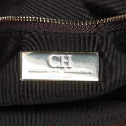 Pre Owned CH Carolina Herrera Beige Leather Tassel Hobo