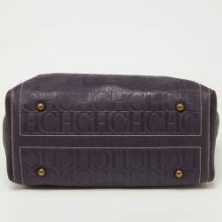 مملوكة مسبقًا حقيبة يد كارولينا هيريرا أندي جلد مونوغرامية بنية