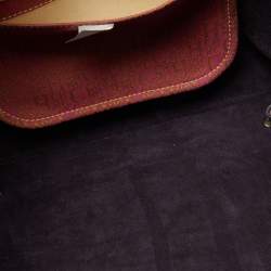 مملوكة مسبقًا حقيبة يد كارولينا هيريرا أندي جلد مونوغرامية بنية