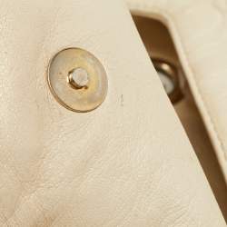 Pre Owned حقيبة كتف سي إتش كارولينا هيريرا أودري جلد مونوغرامي بني ميتاليك منقوش