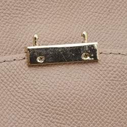 مملوكة مسبقًا CH Carolina Herrera Beige Leather Small Minuetto Flap Top Handle Bag