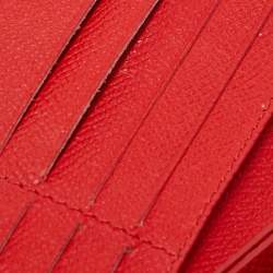 Pre Owned CH Carolina Herrera Brown/White Monogram Coated Canvas Bifold Long Wallet