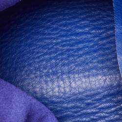 مملوكة مسبقًا CH Carolina Herrera Blue Monogram Embossed Leather Large Matryoshka Tote