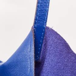 مملوكة مسبقًا CH Carolina Herrera Blue Monogram Embossed Leather Large Matryoshka Tote